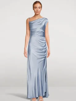 La Lune One-Shoulder Maxi Dress