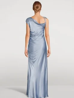 La Lune One-Shoulder Maxi Dress