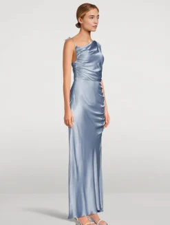 La Lune One-Shoulder Maxi Dress