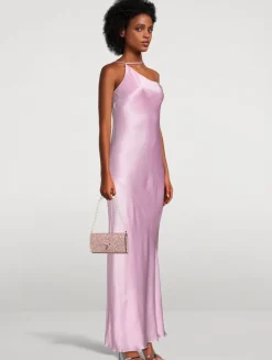 La Lune One-Shoulder Satin Gown