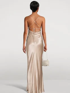 La Lune Satin Gown