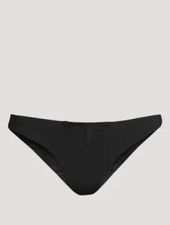 Lace Inset Bikini Bottom