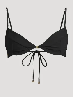Lace-Up Demi Bikini Top