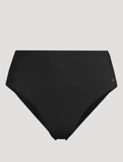 Lace-Up High-Waist Bikini  Bottom