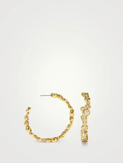 Large Asterales Hoop Earrings