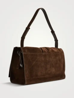Large Baggy Suede Shoulder Bag