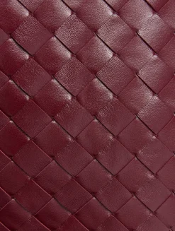 Large Hop Intrecciato Leather Shoulder Bag