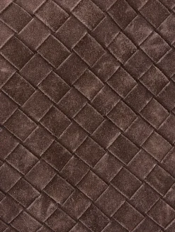 Large Hop Intrecciato Suede Shoulder Bag