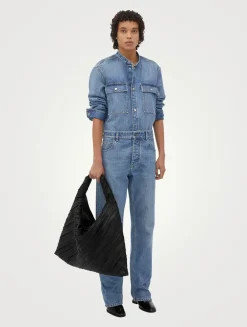 Large Hop Leather Shoulder Bag