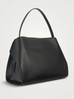 Large Hug Bicolour Leather Satchel