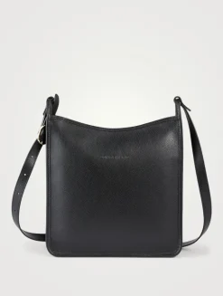 Large Le Foulonné Leather Square Crossbody Bag