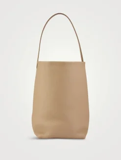 Large N/S Park Leather Tote Bag