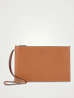 Large T Timeless Raffia Shopping Bag