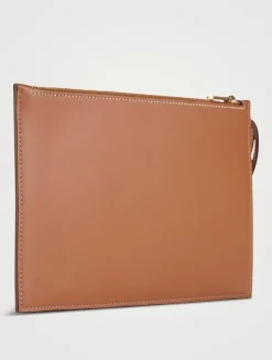 Large T Timeless Raffia Shopping Bag