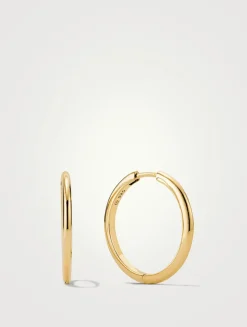 Large Tube Hoop Earrings