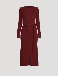 Lauryn Rib-Knit Midi Dress