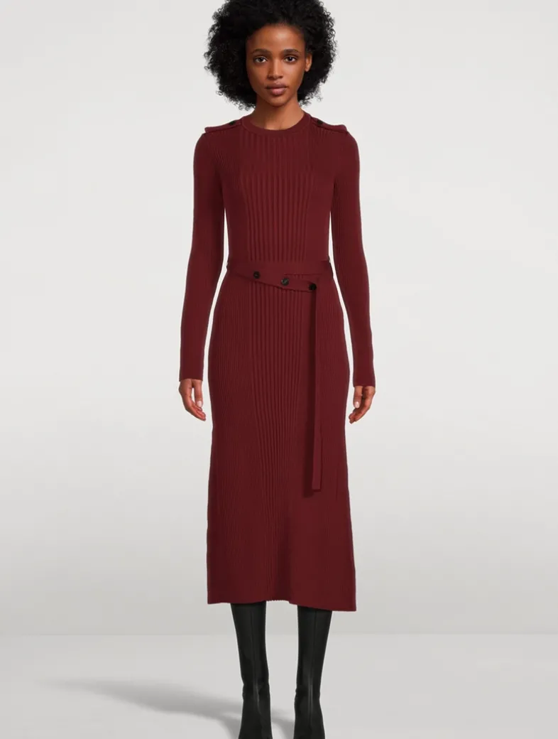 Lauryn Rib-Knit Midi Dress