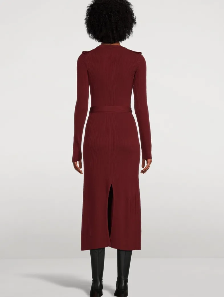 Lauryn Rib-Knit Midi Dress
