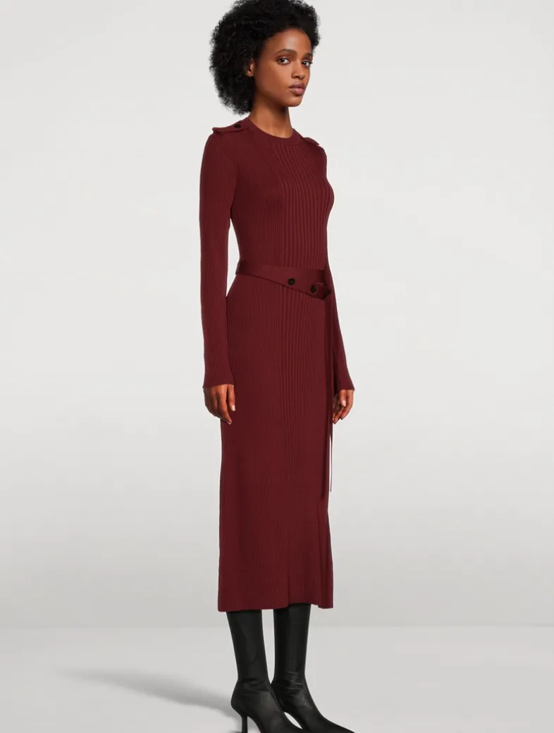 Lauryn Rib-Knit Midi Dress