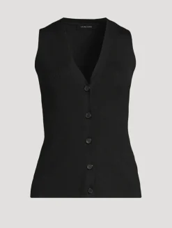 Lawrence Rib-Knit Vest