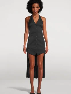 Layered Halter Vest Dress