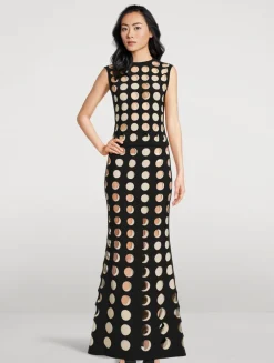 Layered Hole Maxi Skirt