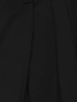 Layered Pleated Trousers With Exposed Boxer