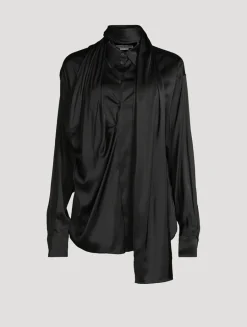 Layered Satin Shirt