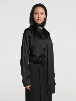 Layered Satin Shirt