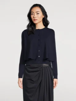 Layered Wool Cardigan