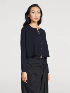 Layered Wool Cardigan