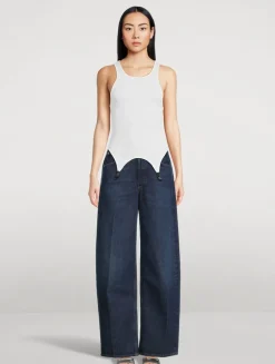 Le Boy Garter Tank Top