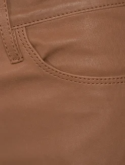 Le High Straight Leather Trousers