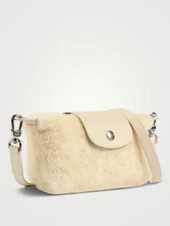 Le Pliage Xtra Shearling Crossbody Pouch