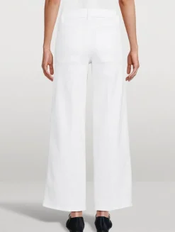 Le Slim Palazzo Wide-Leg Jeans