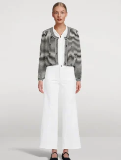 Le Slim Palazzo Wide-Leg Jeans