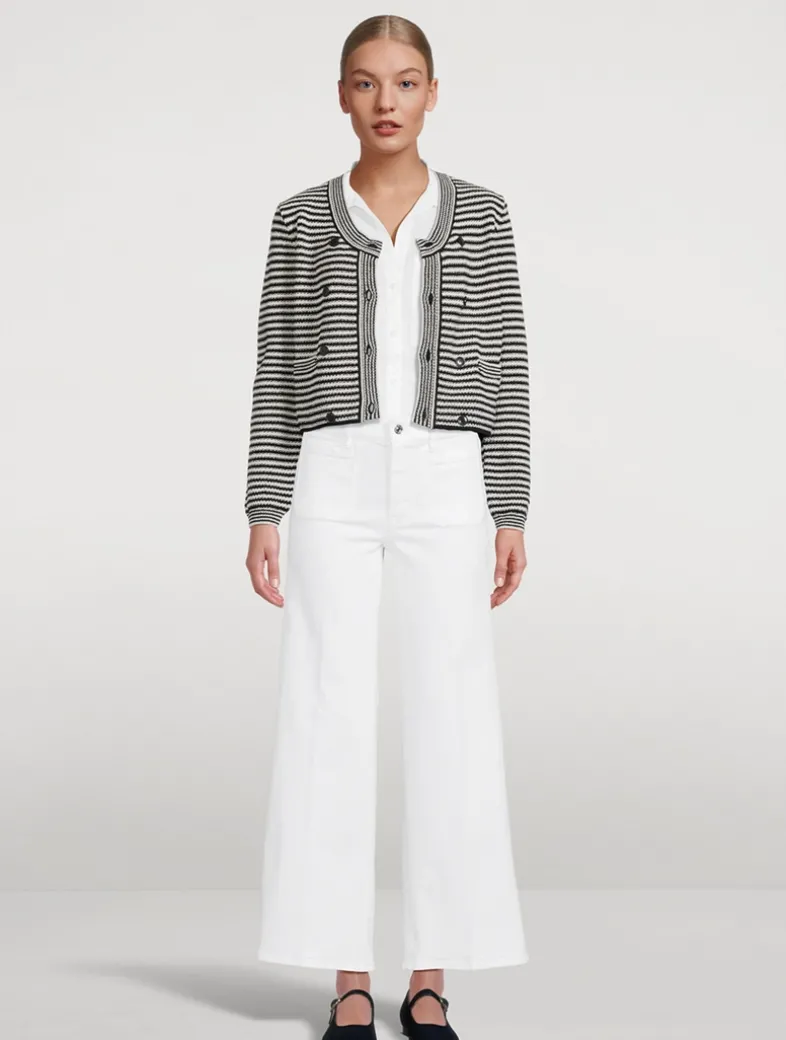 Le Slim Palazzo Wide-Leg Jeans