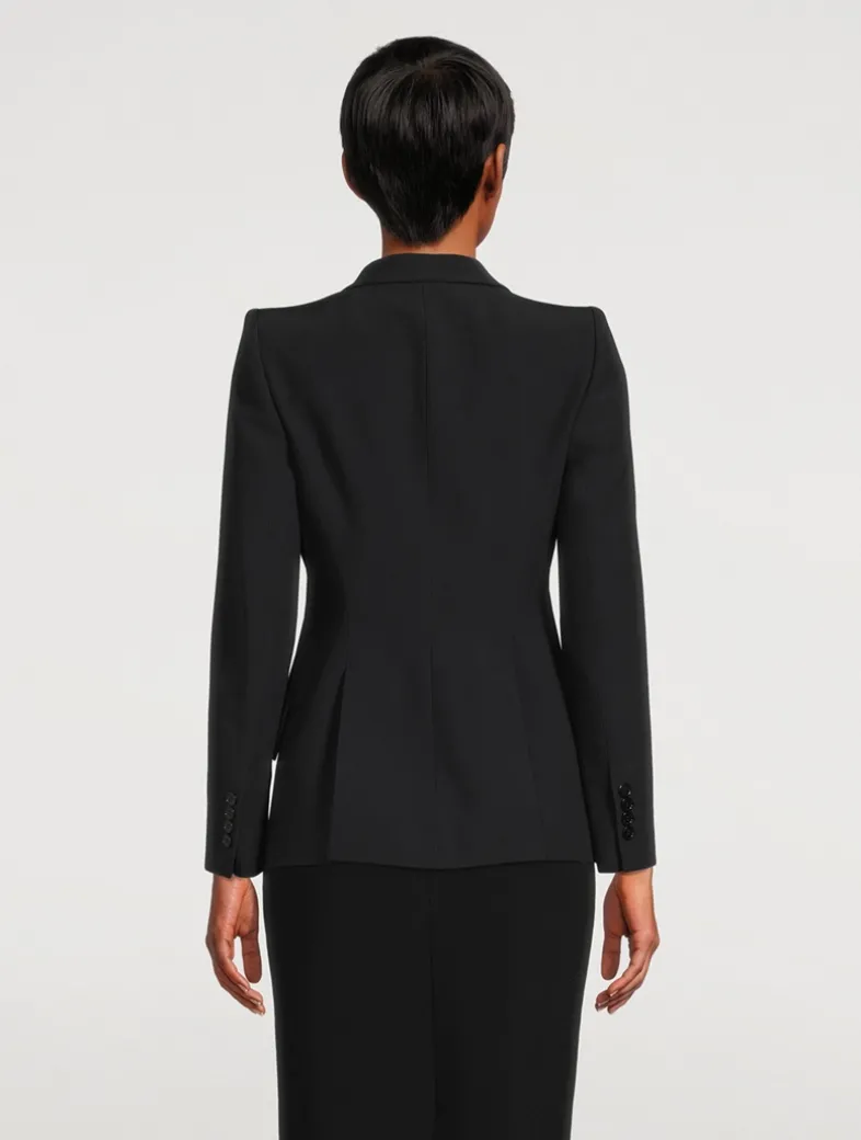 Leaf Crepe Blazer