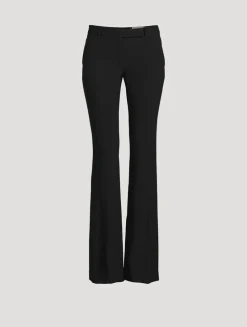 Leaf Crepe Bootcut Trousers