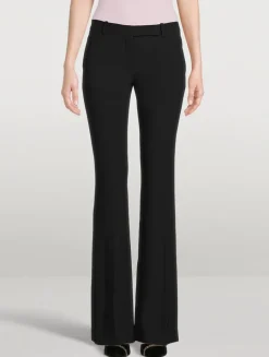 Leaf Crepe Bootcut Trousers