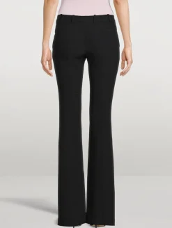 Leaf Crepe Bootcut Trousers