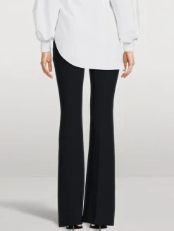 Leaf Crepe Bootcut Trousers