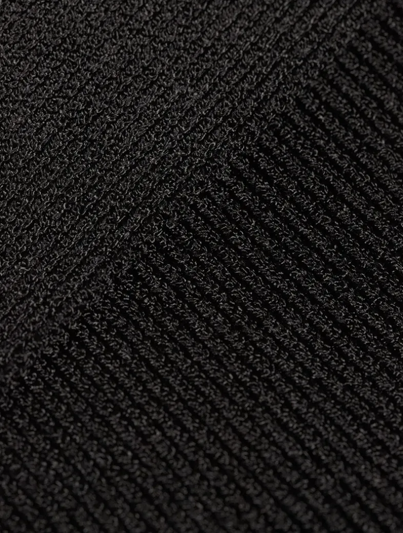 Leather And Jersey Gown