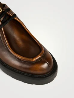 Leather Lug-Sole Wallabies