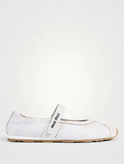 Leather Mary Jane Ballerinas