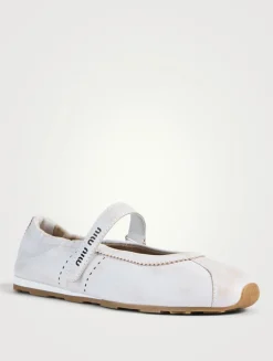 Leather Mary Jane Ballerinas