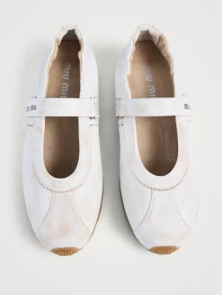 Leather Mary Jane Ballerinas
