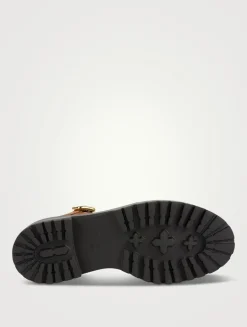 Leather Platform Gladiator Sandals