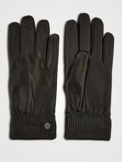 Leather Rib Luxe Gloves