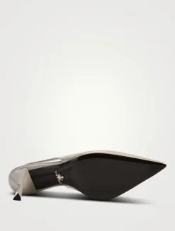 Leather Slingback Pumps